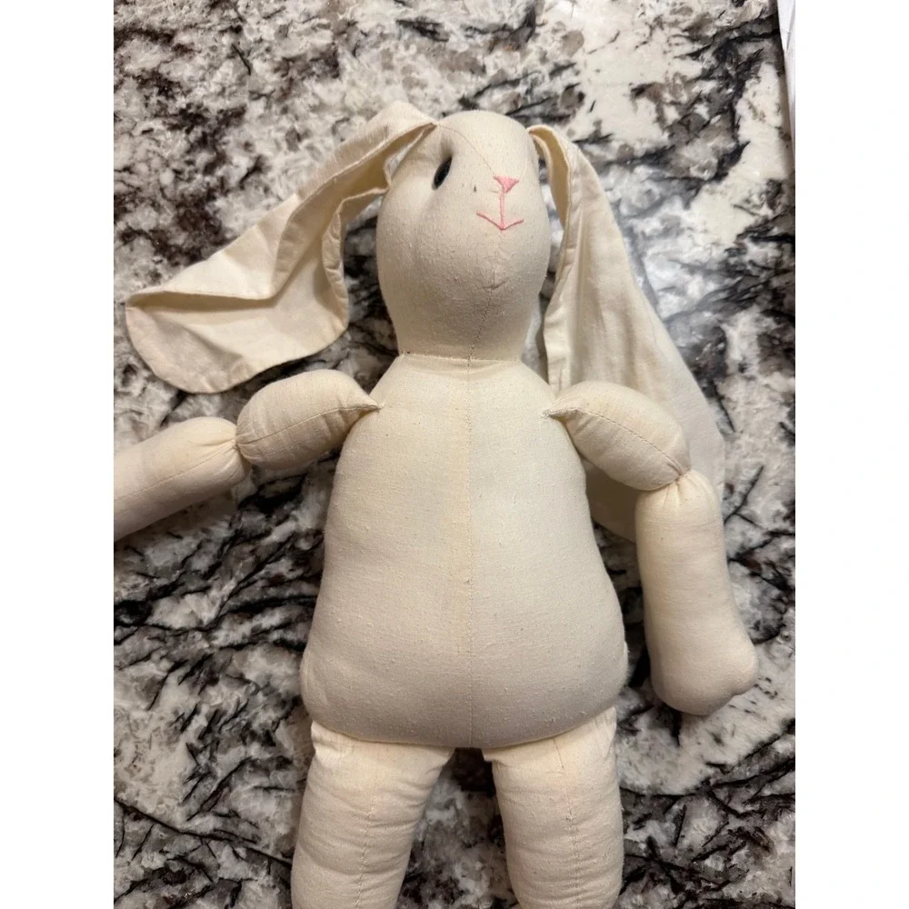 Vintage Handmade Cloth Bunny and Sweet Dress